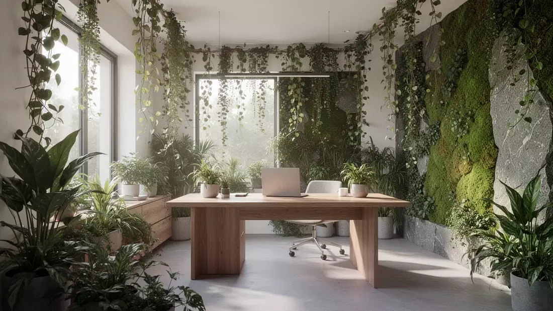 Biophilic Design wird 2026 zum Gesundheitsfaktor im Home-Office - Bild: über boerse-global.de