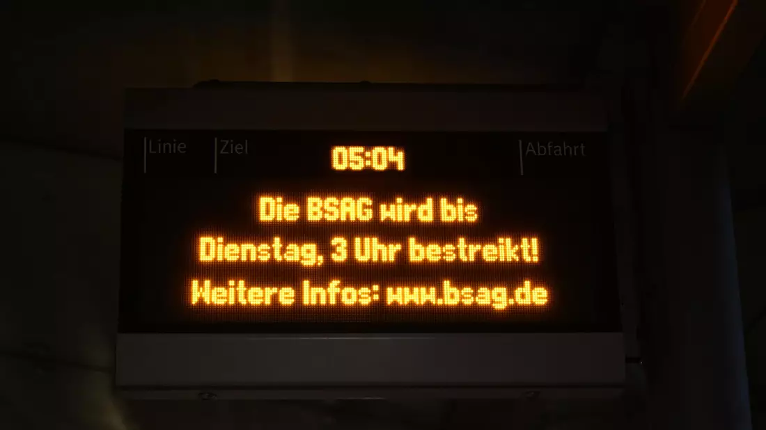 Mit dem Ausstand soll den Forderungen zum Tarifvertrag Nahverkehr (TV-N) Nachdruck verliehen werden. - Bild: Shireen Broszies/dpa