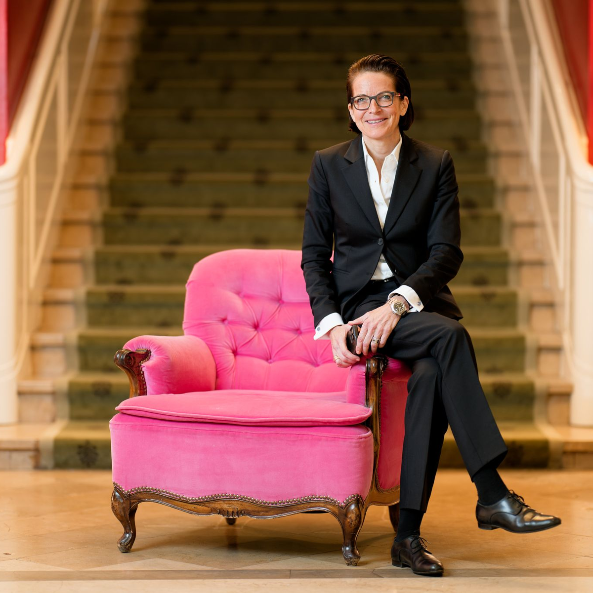 Caroline von Kretschmann, Chefin des Luxushotels «Europäischer Hof Heidelberg», geht auf Tiktok viral. - Foto: Uwe Anspach/dpa