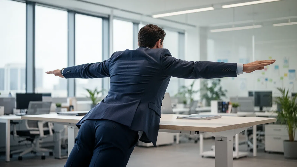 'Schwimmer'-Übung bekämpft den Büro-Rundrücken - Foto: über boerse-global.de