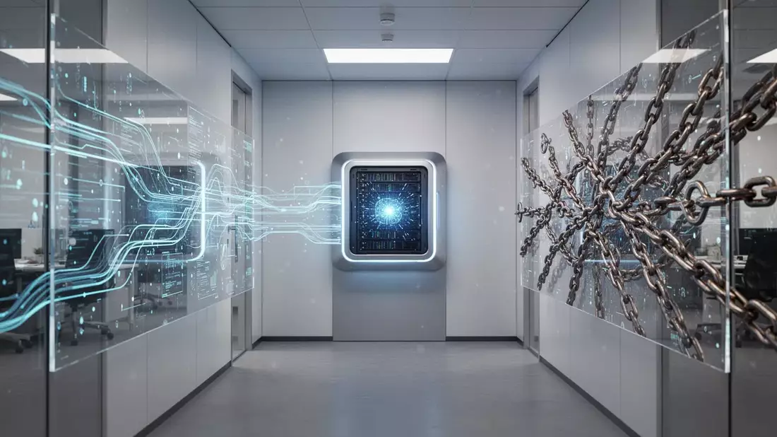 KI in Unternehmen: Turbo oder Anker für die Wirtschaft? Illustration mit AI erstellt übermittelt durch boerse-global.de