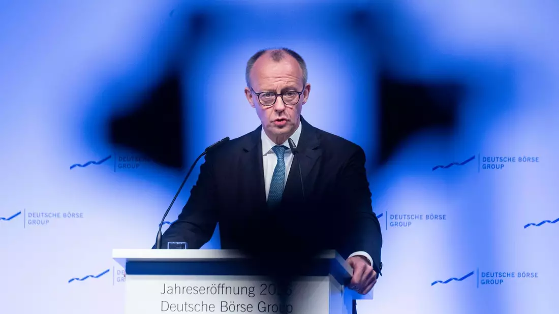 Merz: «Wir wollen endlich dafür sorgen, dass wir einen offenen europäischen Kapitalmarkt bekommen, auch mit der notwendigen Finanzmarktinfrastruktur.» - Bild: Boris Roessler/dpa