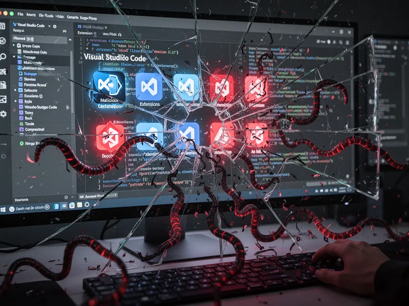 GlassWorm-Malware greift Entwickler über VS Code-Erweiterungen an - Foto: über boerse-global.de