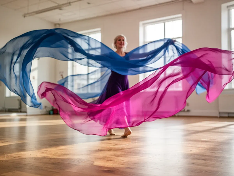 Tanztücher-Gymnastik: Sanftes Training für Körper und Geist - Foto: über boerse-global.de