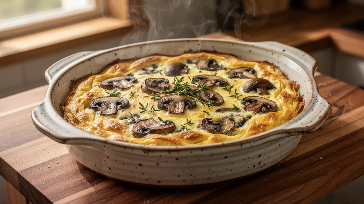 Ofen-Omelette: Der schnelle Familien-Hit mit Champignons - Foto: über boerse-global.de