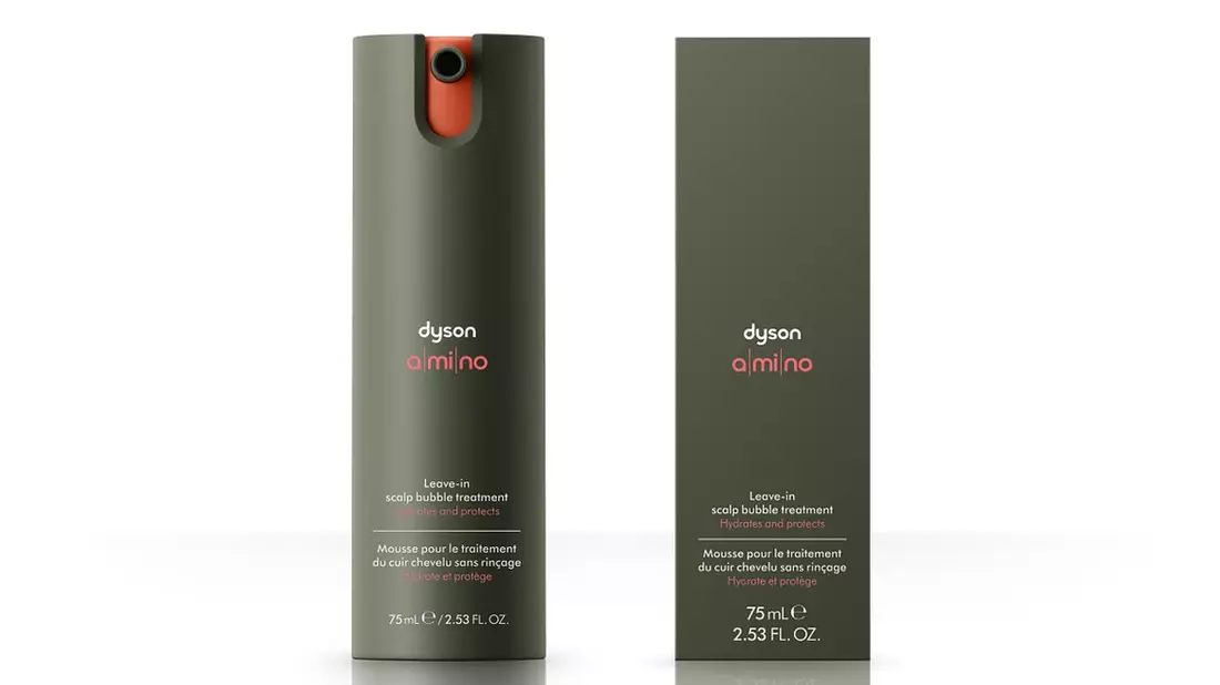 Dysons erstes Pflegeprodukt speziell für die Kopfhaut: Dyson Amino / Klinisch nachgewiesen: 63 % weniger Haarausfall, 62 % weniger fettige Kopfhaut, 88 %[1] weniger sichtbare Schuppen - Bild: presseportal.de