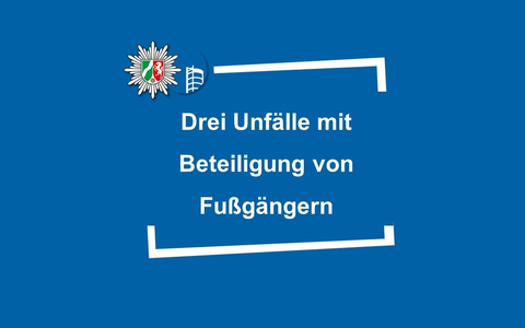 POL-OB: Drei Unfälle mit Beteiligung von Fußgängern - Foto: presseportal.de