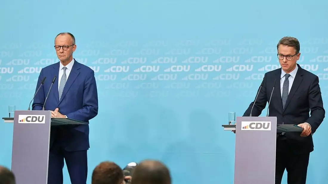 Friedrich Merz und Carsten Linnemann (Archiv) - Bild: via dts Nachrichtenagentur