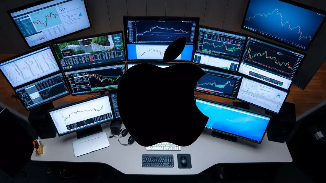 Apple Shares Surge Following Exceptional Quarterly Performance Illustration mit AI erstellt übermittelt durch boerse-global.de