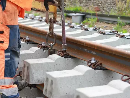 Bauarbeiten an einer Gleisanlage (Archiv) - Foto: via dts Nachrichtenagentur