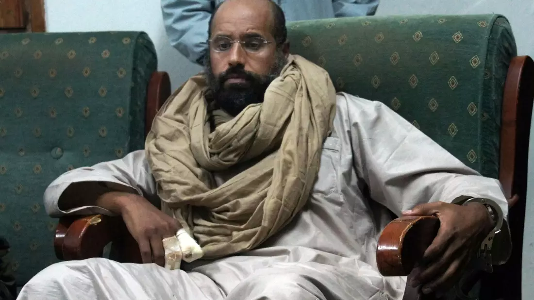 Saif al-Islam war 2021 nach langer Abwesenheit wieder in Libyen aufgetaucht. (Archivbild) - Bild: Ammar El-Darwish/AP/dpa