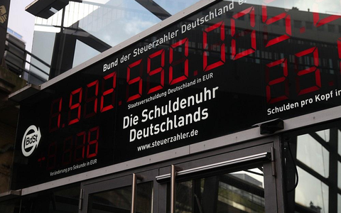 Schuldenuhr (Archiv) - Foto: via dts Nachrichtenagentur