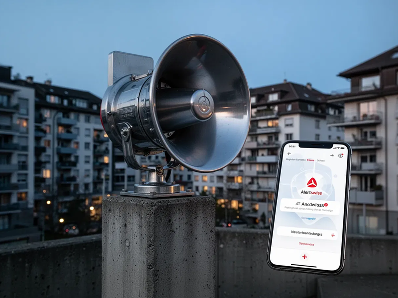 Schweiz testet hybrides Alarmnetz: Sirenen und App im Einsatz - Foto: über boerse-global.de