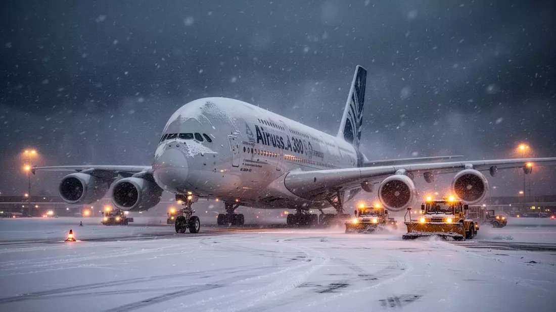 Flughafen Frankfurt stellt Betrieb nach Wintereinbruch ein - Bild: über boerse-global.de