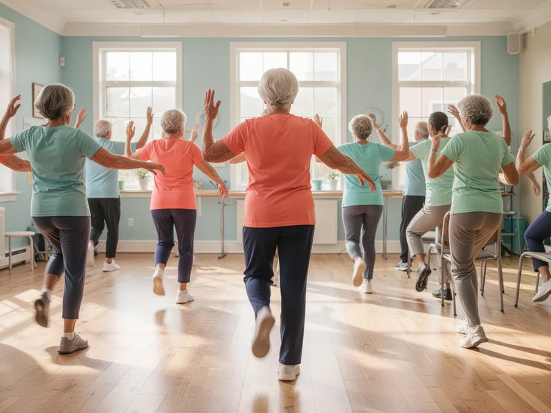 Aerobic-Gymnastik hält Senioren körperlich und geistig fit - Foto: über boerse-global.de