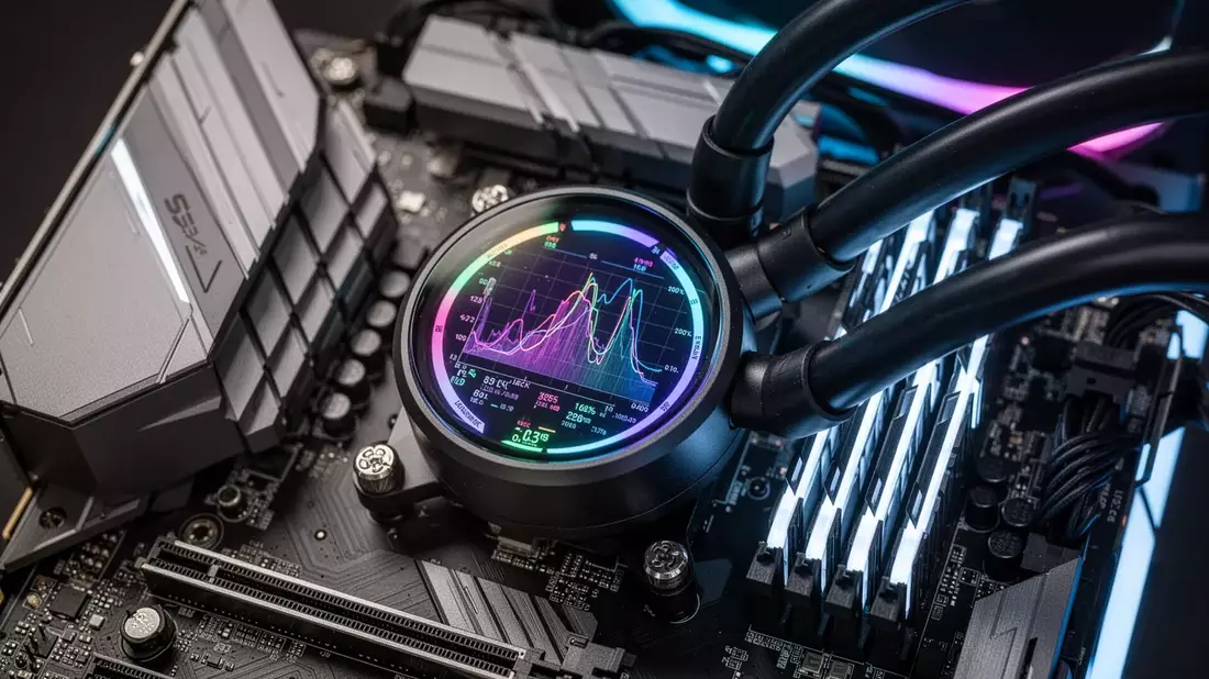 Levelplay Combat Liquid HUD: CPU-Kühler mit eingebautem Display - Bild: über boerse-global.de