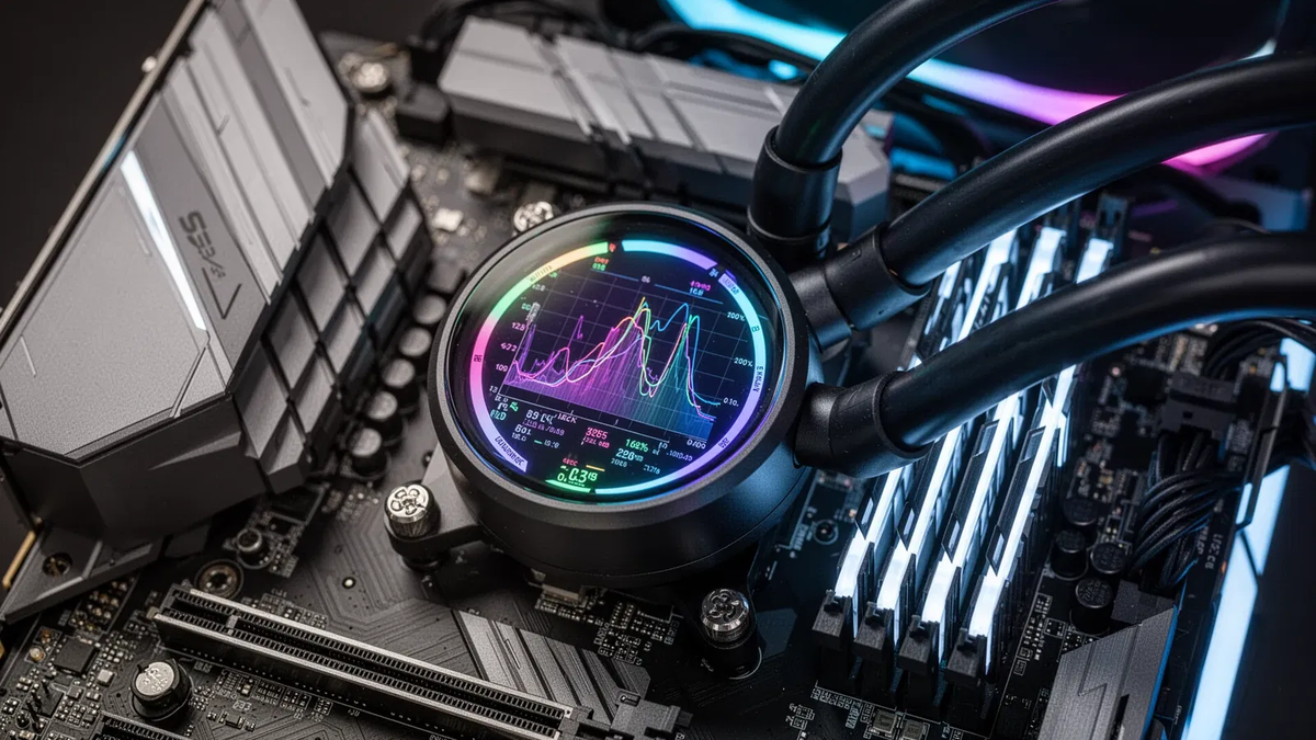 Levelplay Combat Liquid HUD: CPU-Kühler mit eingebautem Display - Foto: über boerse-global.de