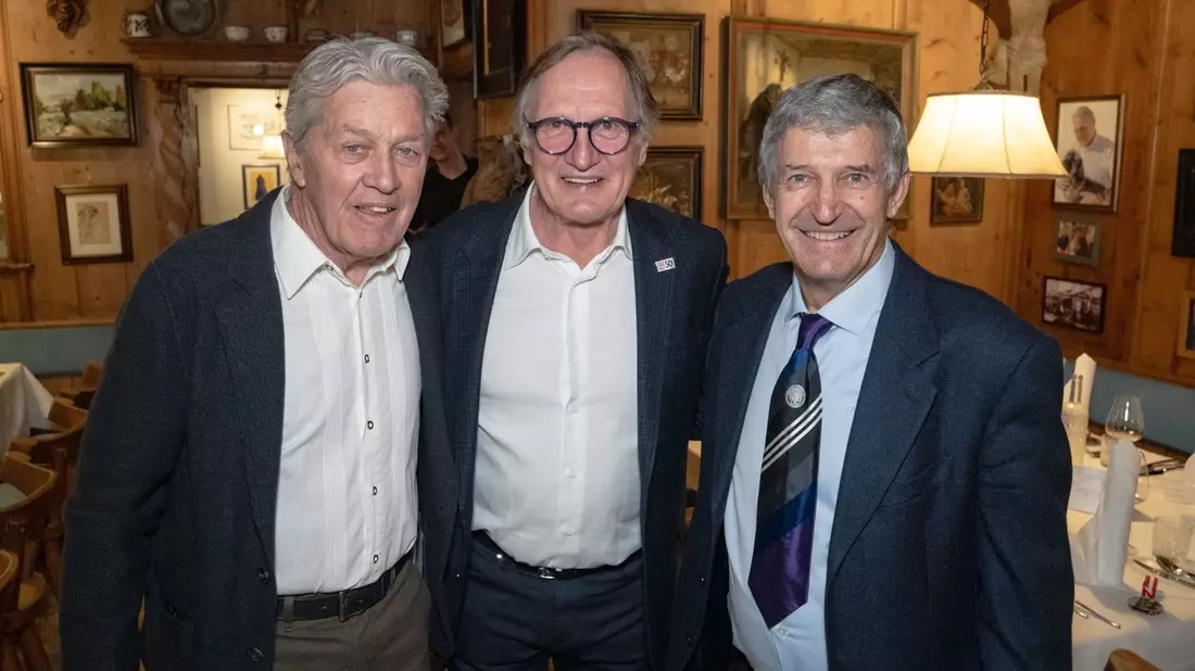 Skikaiser Franz Klammer feiert mit Sportlegenden 50 Jahre Olympiasieg´76 - Bild: presseportal.de