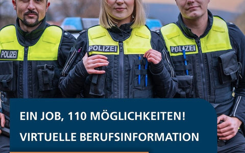POL-ROW: Nchwuchswerbung: Ein Job, 110 Möglichkeiten! Polizei Niedersachsen lädt zur virtuellen Berufsinformation ein (Februar) - Foto: presseportal.de