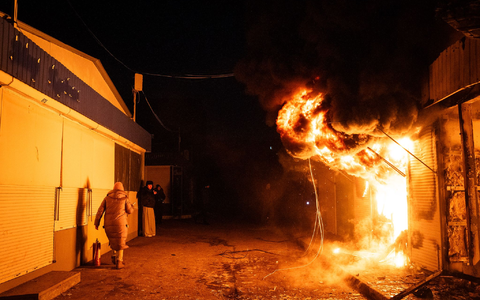 Russische Drohnenangriffe trafen in der Nacht erneut ukrainische Städte. - Foto: Tommaso Fumagalli/ZUMA Press Wire/dpa