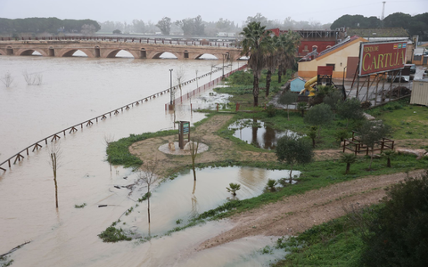 Die südspanische Provinz Cádiz war besonders von Starkregen betroffen. - Foto: Rocío Ruz/EUROPA PRESS/dpa