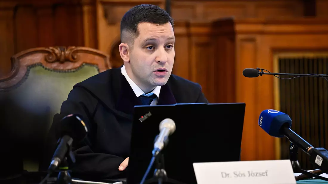 Richter Jozsef Sos folgte weitgehend der Argumentation der Staatsanwaltschaft.  - Bild: Denes Erdos/AP/dpa