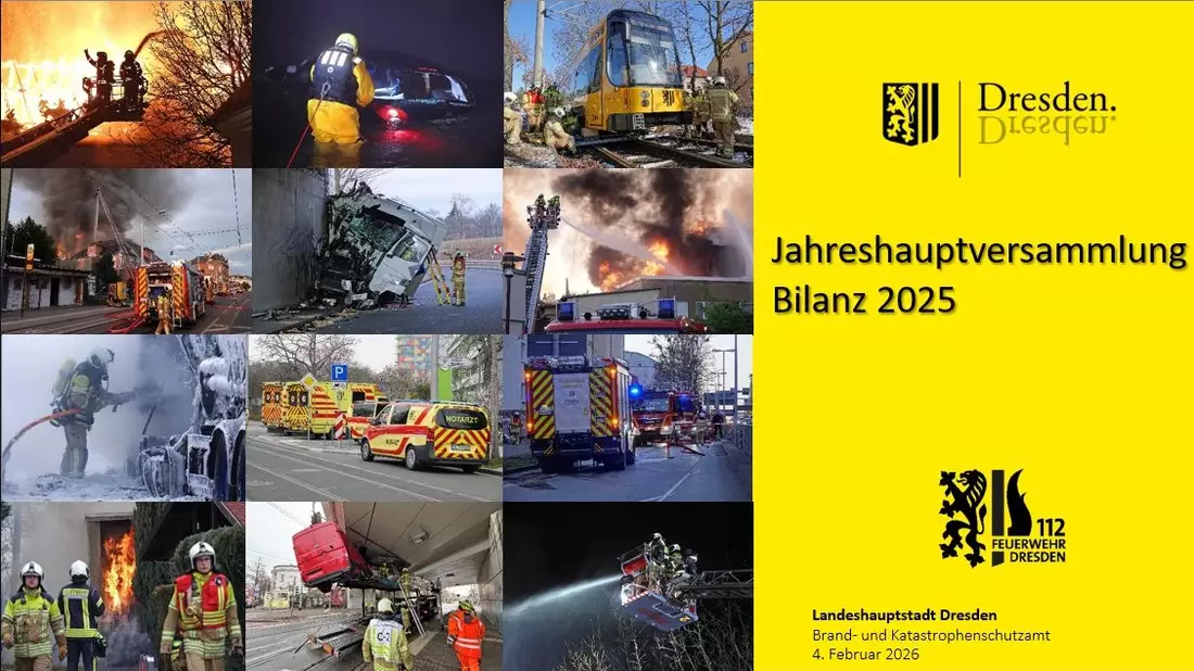 FW Dresden: Jahresbilanz 2025 der Feuerwehr Dresden - Bild: presseportal.de