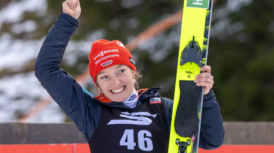 Für Katharina Schmid wird Olympia in Italien der letzte Karriere-Höhepunkt. (Archivbild) - Bild: Urs Flueeler/KEYSTONE/dpa