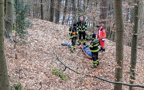 FW-M: Aufwendige Rettung nach Sturz im Wald (Harlaching) - Foto: presseportal.de