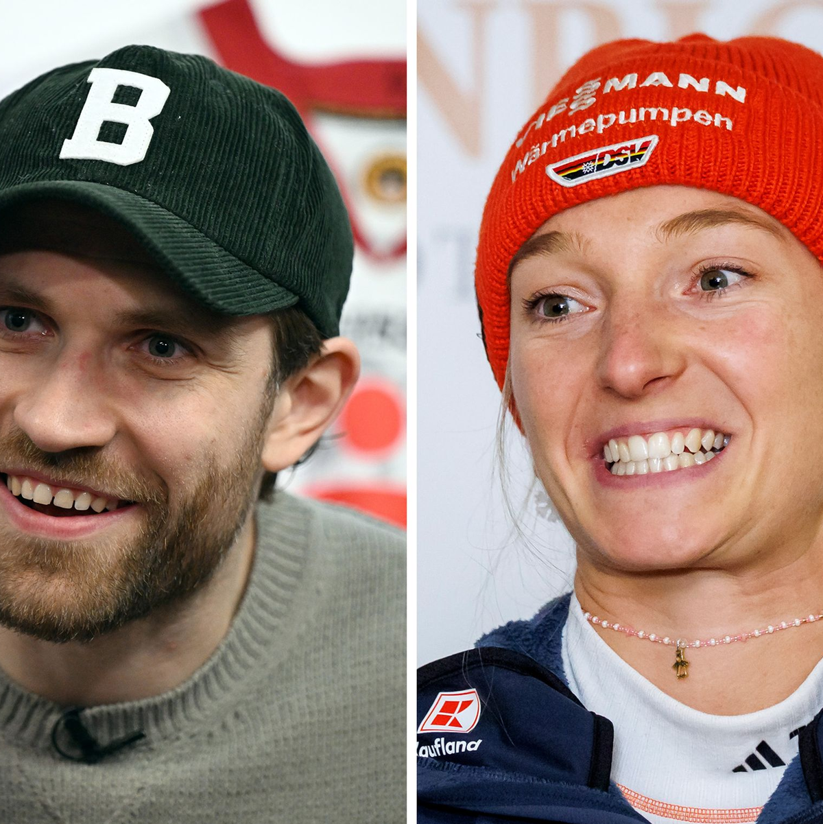 Leon Draisaitl und Katharina Schmid wurden von den Fans und dem deutschen Team gewählt. (Archivbild) - Foto: Daniel Karmann/Federico Gambarini/dpa