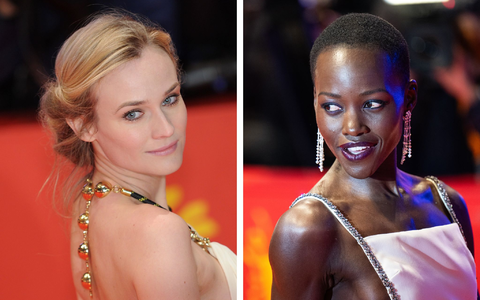 Zwei Darstellerinnen der Helena: Diane Kruger (l) und Lupita Nyong'o. (Archivbilder) - Foto: Jörg Carstensen/Hannes P Albert/dpa
