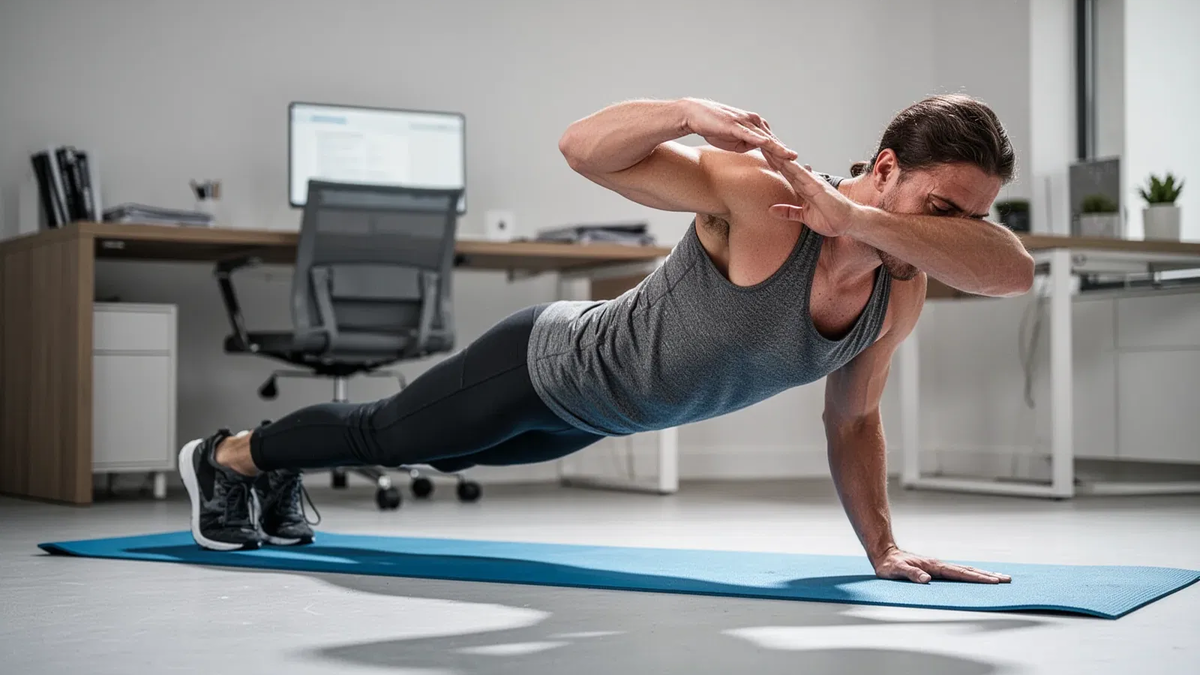Shoulder Taps: Die Planke-Variante gegen Rückenschmerzen - Foto: über boerse-global.de