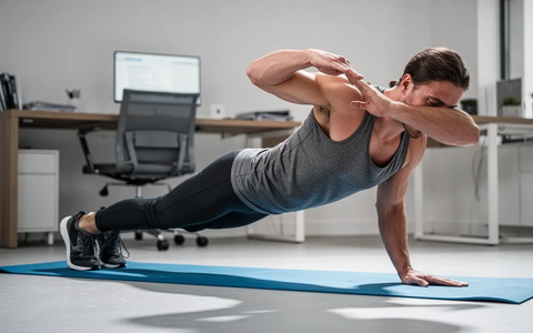 Shoulder Taps: Die Planke-Variante gegen Rückenschmerzen - Foto: über boerse-global.de