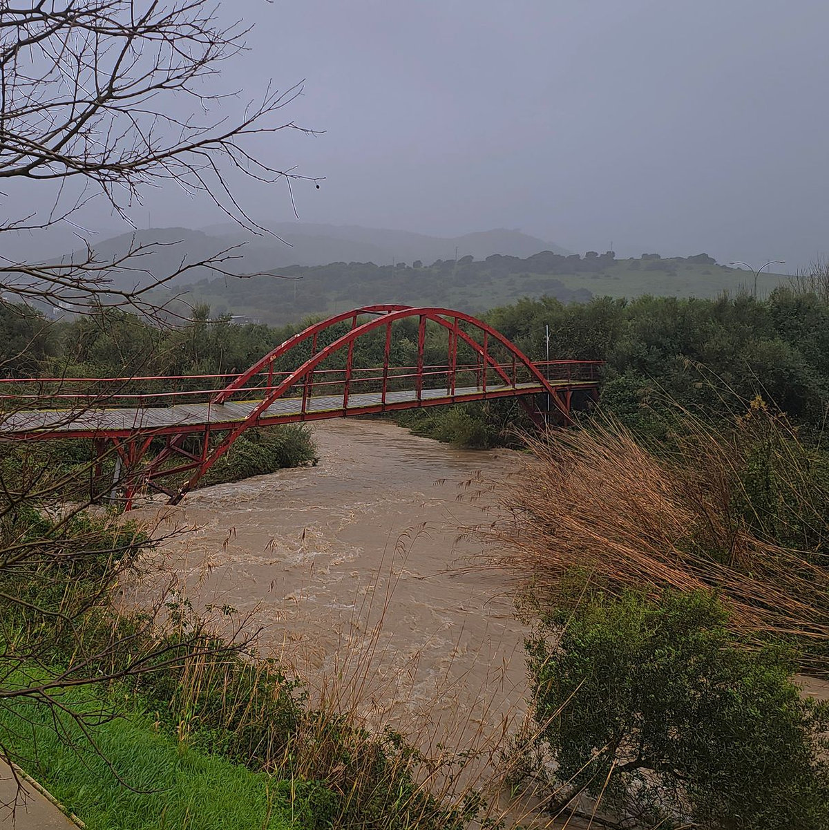In der Region Málaga wurde weiter nach einer Frau gesucht, die von den Wassermassen fortgerissen worden war.  - Foto: Nono Rico / Europa Press/EUROPA PRESS/dpa