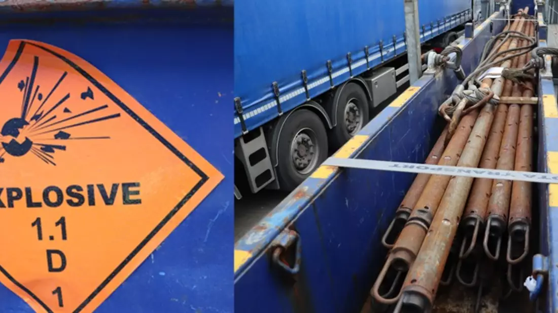 POL-MS: Kontrolle auf der A 30 bei Westerkappeln - Gefahrguttransport stillgelegt - Bild: presseportal.de