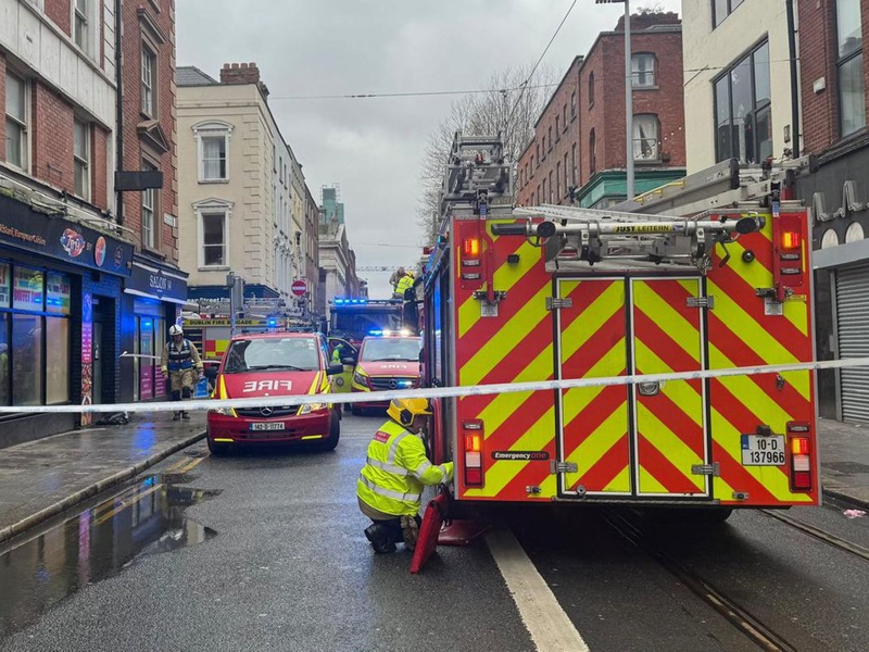 In Dublin hat sich ein Busunfall ereignet.  - Foto: Bairbre Holmes/PA Wire/dpa