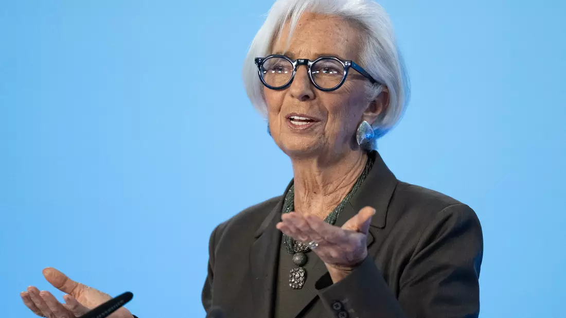 Präsidentin Christine Lagarde: EZB–Geldpolitik und Inflation in guter Position. - Bild: Florian Wiegand/dpa