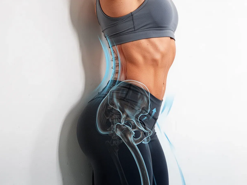 Wall Pelvic Tilt: Einfache Übung gegen Rückenschmerzen - Foto: über boerse-global.de