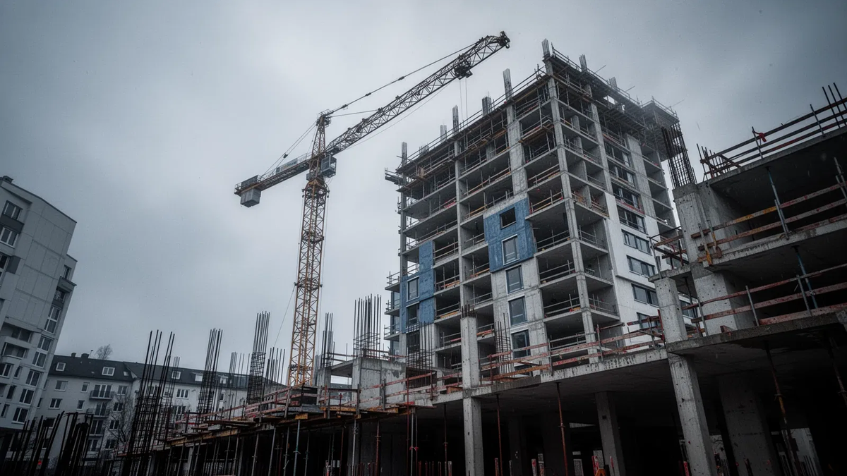 Bauwirtschaft 2026: Großinsolvenzen und Wohnungsbau-Krise belasten Branche - Foto: über boerse-global.de