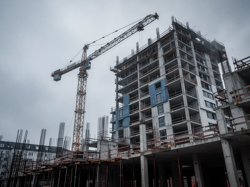 Bauwirtschaft 2026: Großinsolvenzen und Wohnungsbau-Krise belasten Branche - Foto: über boerse-global.de
