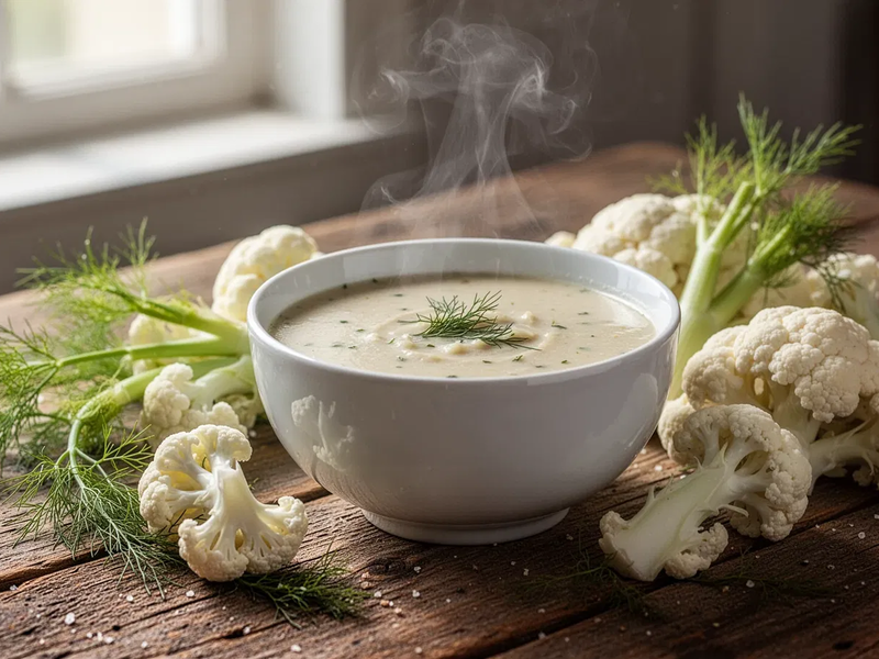 Blumenkohl-Fenchelsuppe: Leichte Vitalküche im Trend - Foto: über boerse-global.de