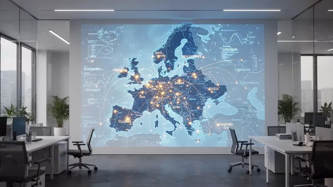 Microsoft LINGUA: KI soll Europas Sprachenvielfalt verstehen lernen Illustration mit AI erstellt übermittelt durch boerse-global.de