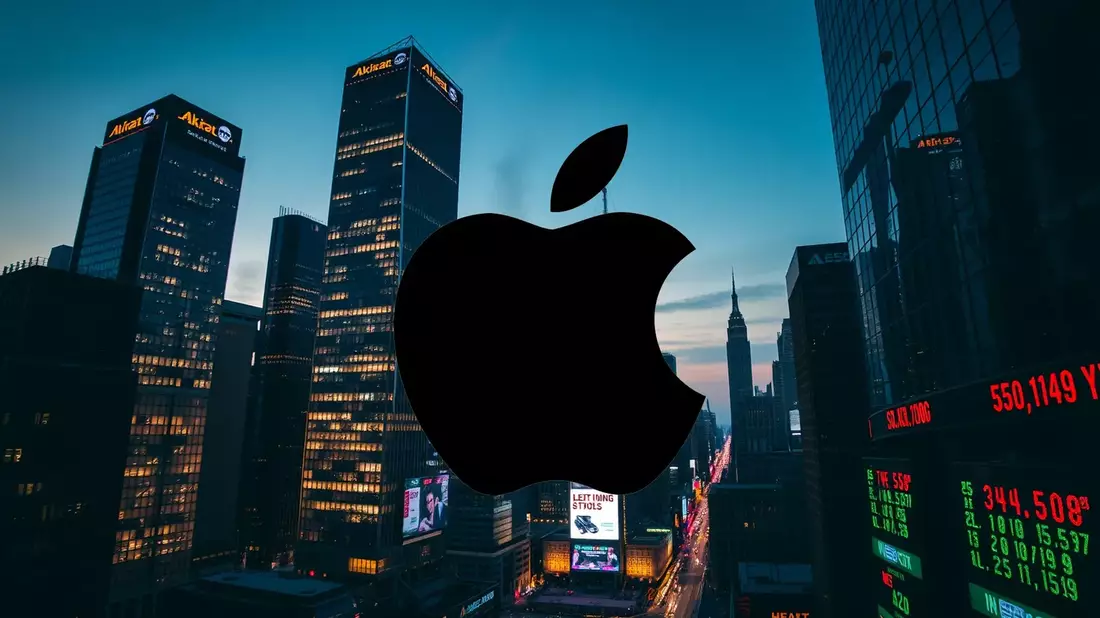 Apple Shares Surge on Stellar Quarterly Performance Illustration mit AI erstellt übermittelt durch boerse-global.de