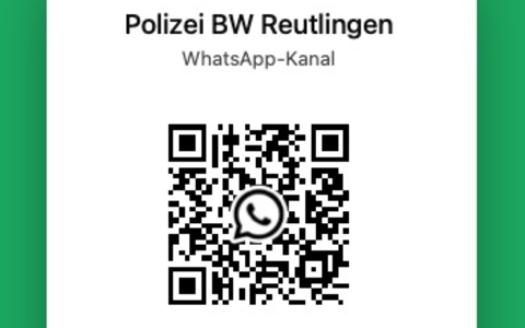 POL-RT: Das Polizeipräsidium Reutlingen startet auf WhatsApp - Foto: presseportal.de