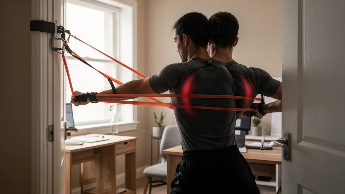 Widerstandsband-Rudern: Geheimwaffe gegen den Tech-Nacken - Foto: über boerse-global.de
