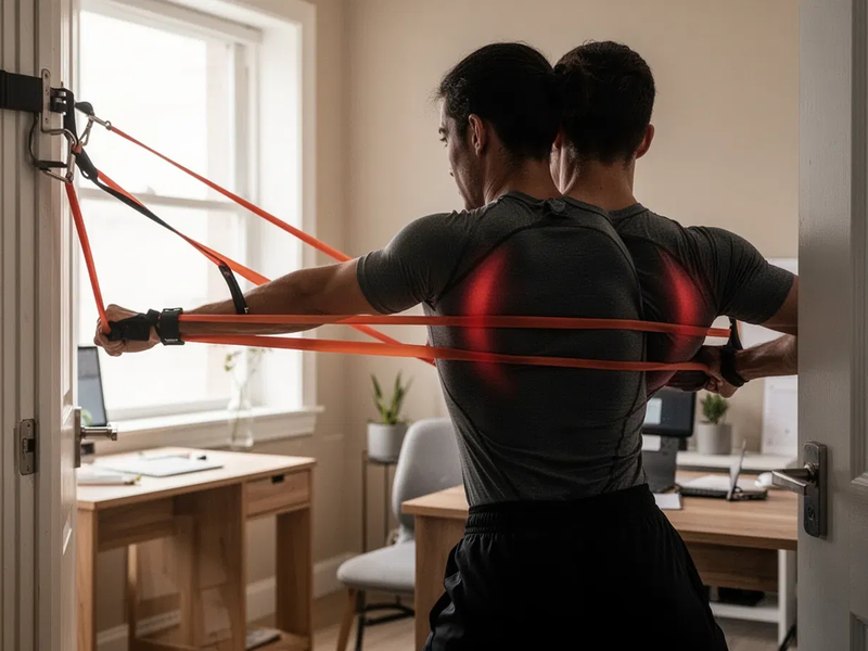 Widerstandsband-Rudern: Geheimwaffe gegen den Tech-Nacken - Foto: über boerse-global.de