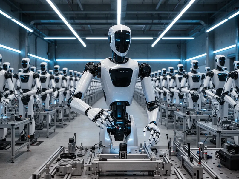 Tesla startet „Optimus Academy“ mit Zehntausenden Trainings-Robotern - Foto: über boerse-global.de