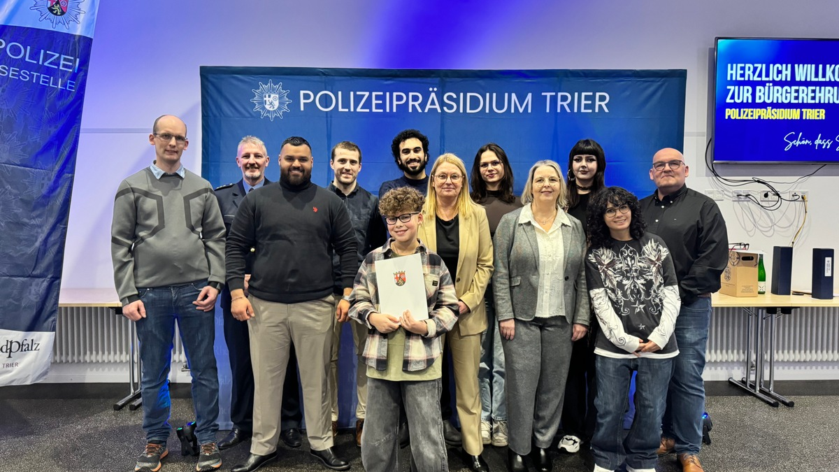 POL-PPTR: Anja Rakowski bedankt sich für hohes Maß an Zivilcourage im Sinne der Kampagne 