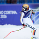 Emma Aicher tut sich im ersten Training mit der Piste in Cortina d'Ampezzo noch schwer. - Foto: Giovanni Auletta/AP/dpa