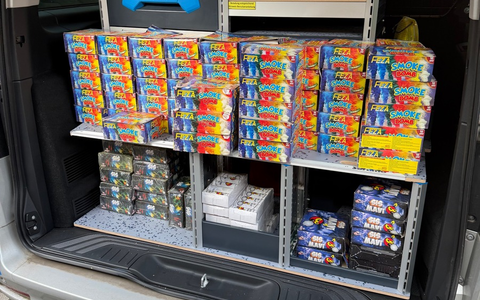 POL-DU: Marxloh: Gewerbekontrolle - Sicherstellung von Pyrotechnik - Foto: presseportal.de